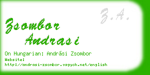 zsombor andrasi business card