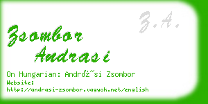 zsombor andrasi business card